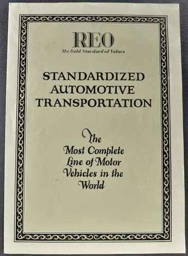 1925 reo car truck - car-truck, brochure