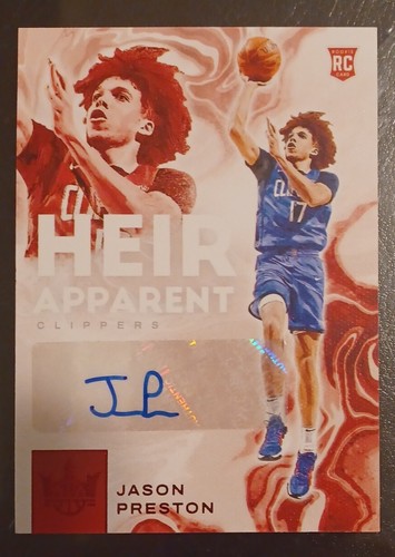 2022 jason preston panini heir - 2022,