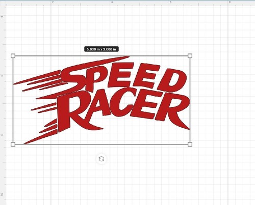 Speed racer vinyl die cut - die, car