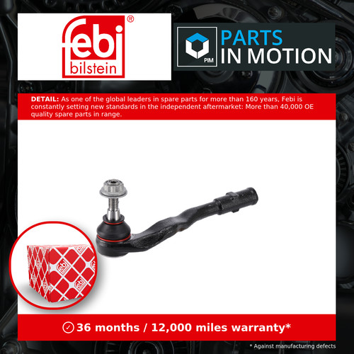 Tie track rod end fits - end,