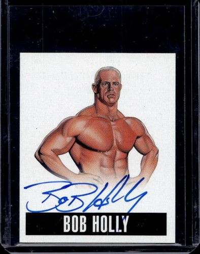 Bob holly card - bob, auto