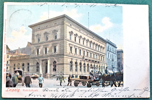 Old postcard leipzig - postcard,