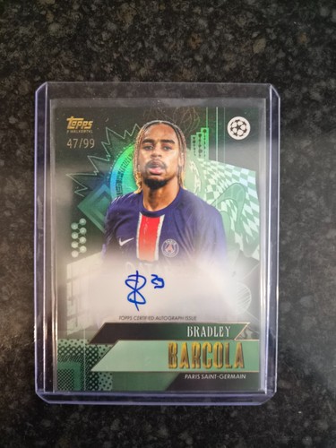 Bradley barcola topps auto - topps,