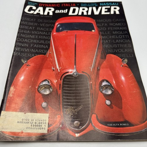 Car and driver magazine - and,